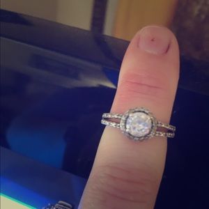 Cz and sterling ring size 6